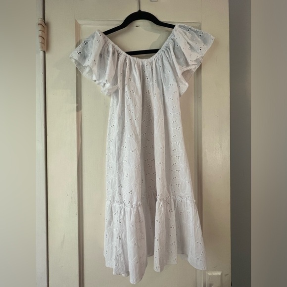 NWT Eberjey Sardinia Mini Dress Eyelet S - Picture 12 of 13